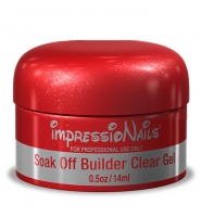Základní UV gel Soak Off Builder Clear Gel 14 ml