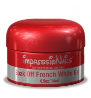 Měkký UV gel Soak Off French White gel 14 ml